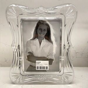 *NEW* MIKASA Simone CRYSTAL picture frame WITH original tag Japan